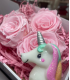 Gift Set unicorn or flamingo with everlasting roses