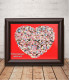 Collage of your photos heart