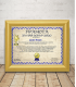 Diploma for the best grandfather with a gift frame