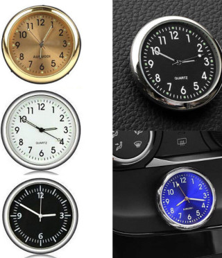Кръгъл мини часовник за кола