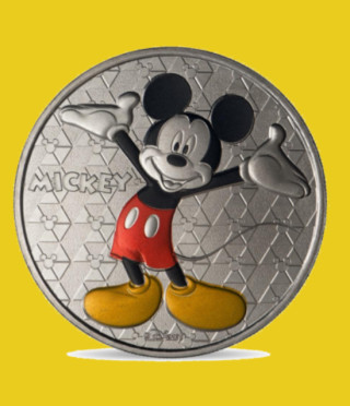 Медал с оцветяване Мики Маус