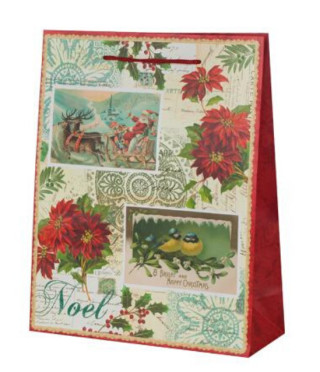 Коледна звезда харт.торба голяма