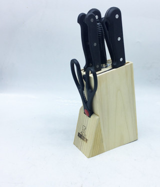 Функционален сет за кухня с ножове,точило и ножица
