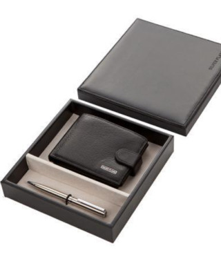 Комплект химикал и мъжки портфейл SILVER FLAME