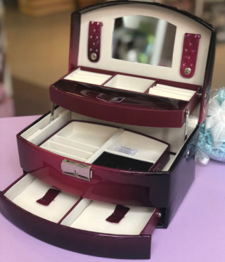 Кутия за бижута Burgundy