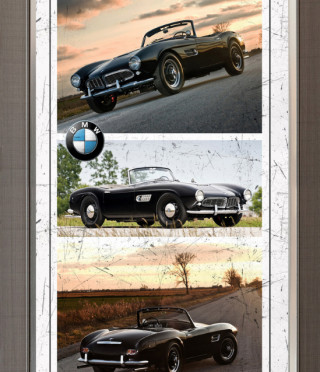 Репродукция BMW 1957 - черно