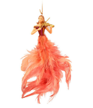 Коледна играчка с пера