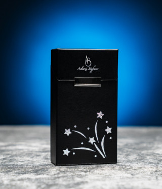 Кутия за цигари с коледни мотиви Black fireworks  100 mm