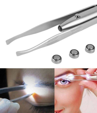 Пинсета за вежди с фенерче