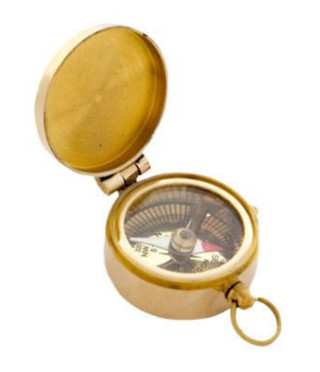 Компас малък златист