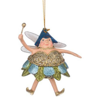 Коледна играчка синя