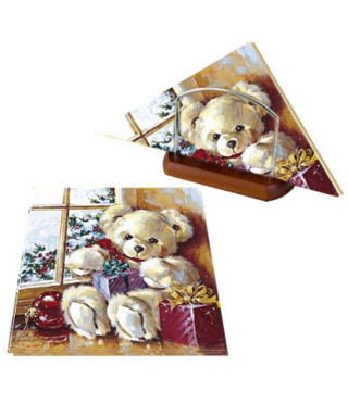 Салфетки коледно мече