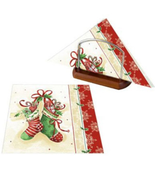 Салфетки коледни чорапчета