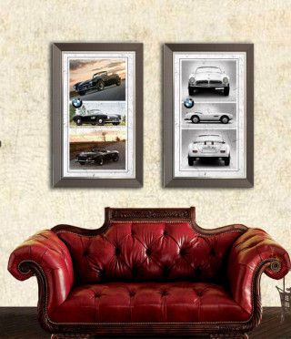 Репродукция BMW 1957 - бял