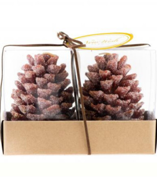 Коледна Свещ шишарка 2бр.