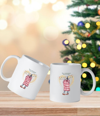 Set of cups for lovers let's fly out of love