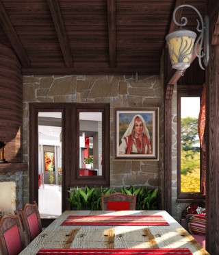 Репродукция Българка в тракийска носия