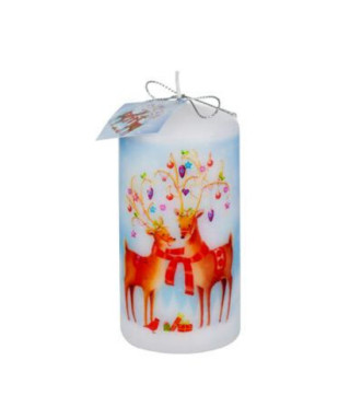 Коледна свещ елени 120/60м6