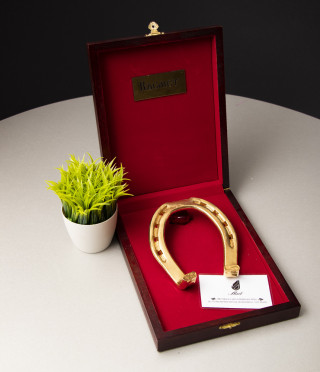 Horseshoe with 24k gold plated