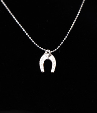 Silver Necklace Horseshoe