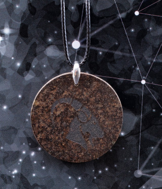 Медальон Кръг с истински метеорит