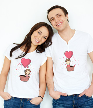 T-shirts for him and her to fly out of love