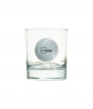 Чаша за уиски с истинска топка за голф