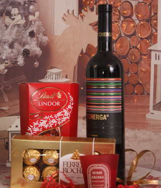 Подаръчен комплект Червена Коледа 1