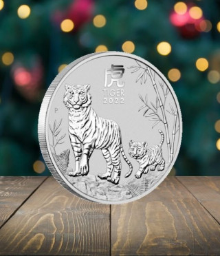 Сребърна монета 1 Oz Лунарен календар, Година на Тигъра - 2022