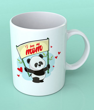 A mug for a mother with a panda