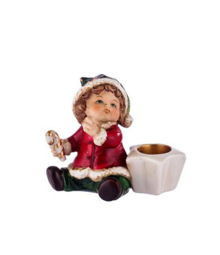 Порцеланов коледен свещник