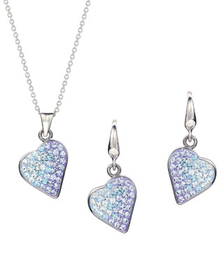 Колие и обици Romance със сърца