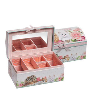 Коте и куче - кутия за бижута