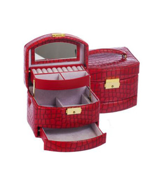 Кутия за бижута Red Crocodile средна