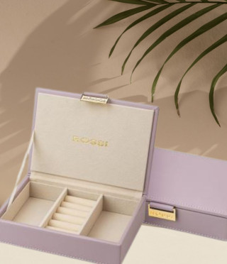 Кутия за бижута цвят люляк - ROSSI