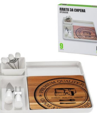 Плато за сирена 9 части-28-см