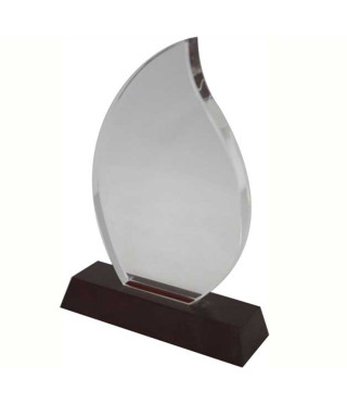 Плакет кристал Пламък, голям