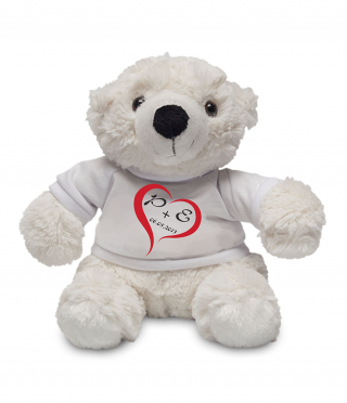 Teddy bear toy with your initials