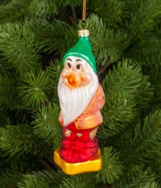 Стъклена играчка джудже Срамежливко