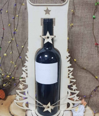 Коледна стойка за вино