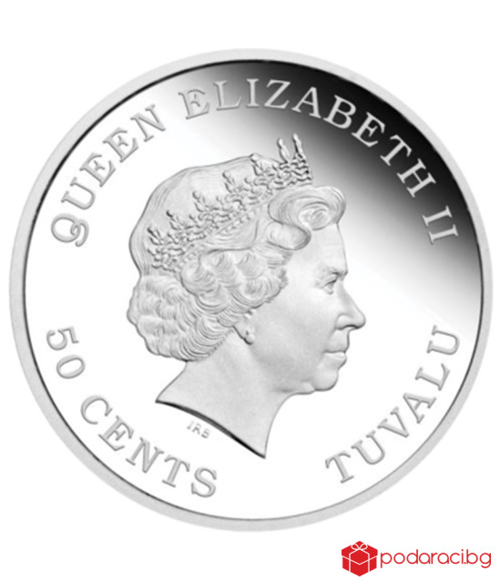 Silver coin "Tuvalu-Baby Pig"