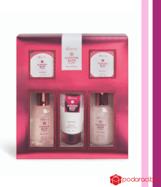 IDC Institute подаръчен комплект 5 части Scented Bath Ruby