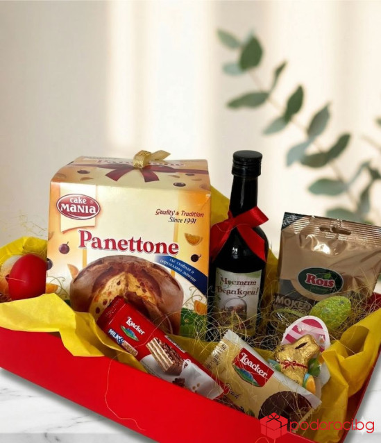 Панер за Великден с персонализирано вино