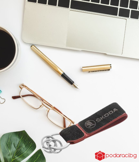 Ключодържател SILVER FLAME с лого на Skoda