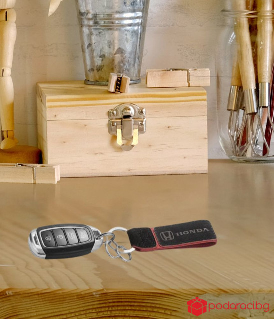Мъжки ключодържател SILVER FLAME с лого на Honda