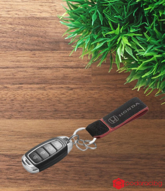 Мъжки ключодържател SILVER FLAME с лого на Honda