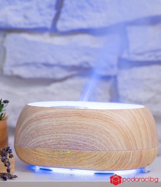АРОМА ДИФУЗЕР МОХАНА АРОМАТНА МЪГЛА, ЦВЯТ ДЪРВЕСЕН, С ДИСТАНЦИОННО