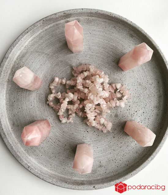 Дамска гривна Стихия - розов кварц