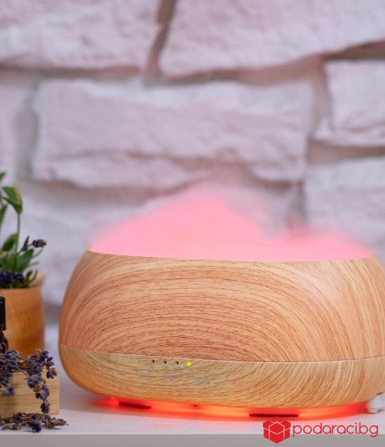 АРОМА ДИФУЗЕР МОХАНА АРОМАТНА МЪГЛА, ЦВЯТ ДЪРВЕСЕН, С ДИСТАНЦИОННО