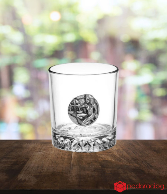 Чаша за уиски зодия Везни